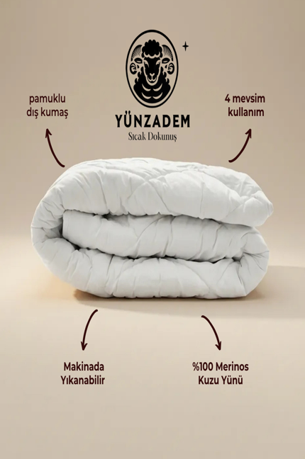 Battal Boy Yorgan 220 - 240 cm (Merinos Kuzu Yünü )-3.5 KG
